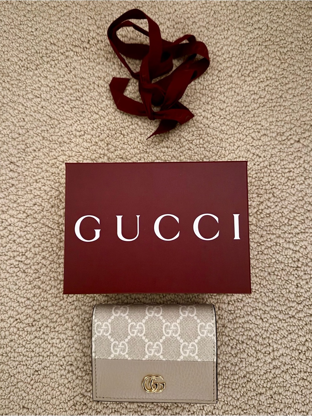 Gucci Bi-color GG Marmont small wallet